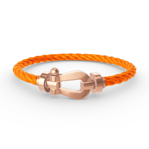 [⭐Hyrra Jewelry]FORCE LARGE HORSESHOE NO DIAMOND BRACELET ROSE GOLD