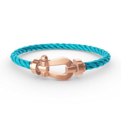 [⭐Hyrra Jewelry]FORCE LARGE HORSESHOE NO DIAMOND BRACELET ROSE GOLD