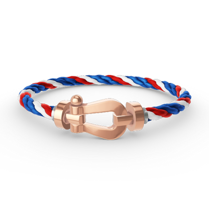 [⭐Hyrra Jewelry]FORCE LARGE HORSESHOE NO DIAMOND BRACELET ROSE GOLD