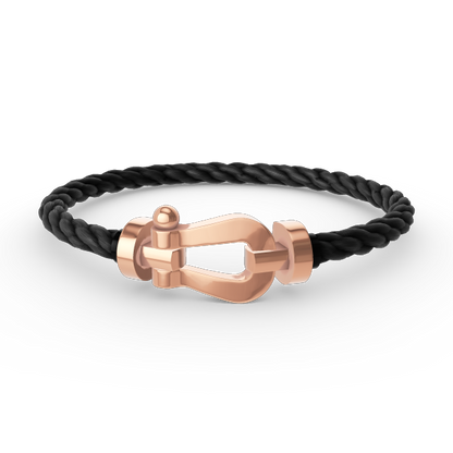 [⭐Hyrra Jewelry]FORCE LARGE HORSESHOE NO DIAMOND BRACELET ROSE GOLD