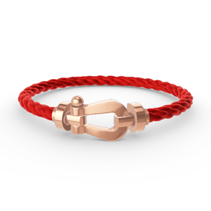 [⭐Hyrra Jewelry]FORCE LARGE HORSESHOE NO DIAMOND BRACELET ROSE GOLD