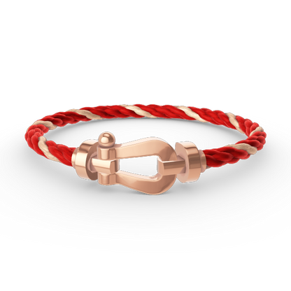 [⭐Hyrra Jewelry]FORCE LARGE HORSESHOE NO DIAMOND BRACELET ROSE GOLD