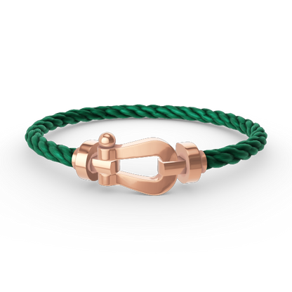 [⭐Hyrra Jewelry]FORCE LARGE HORSESHOE NO DIAMOND BRACELET ROSE GOLD