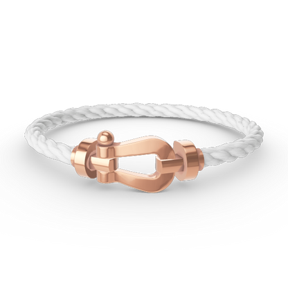 [⭐Hyrra Jewelry]FORCE LARGE HORSESHOE NO DIAMOND BRACELET ROSE GOLD