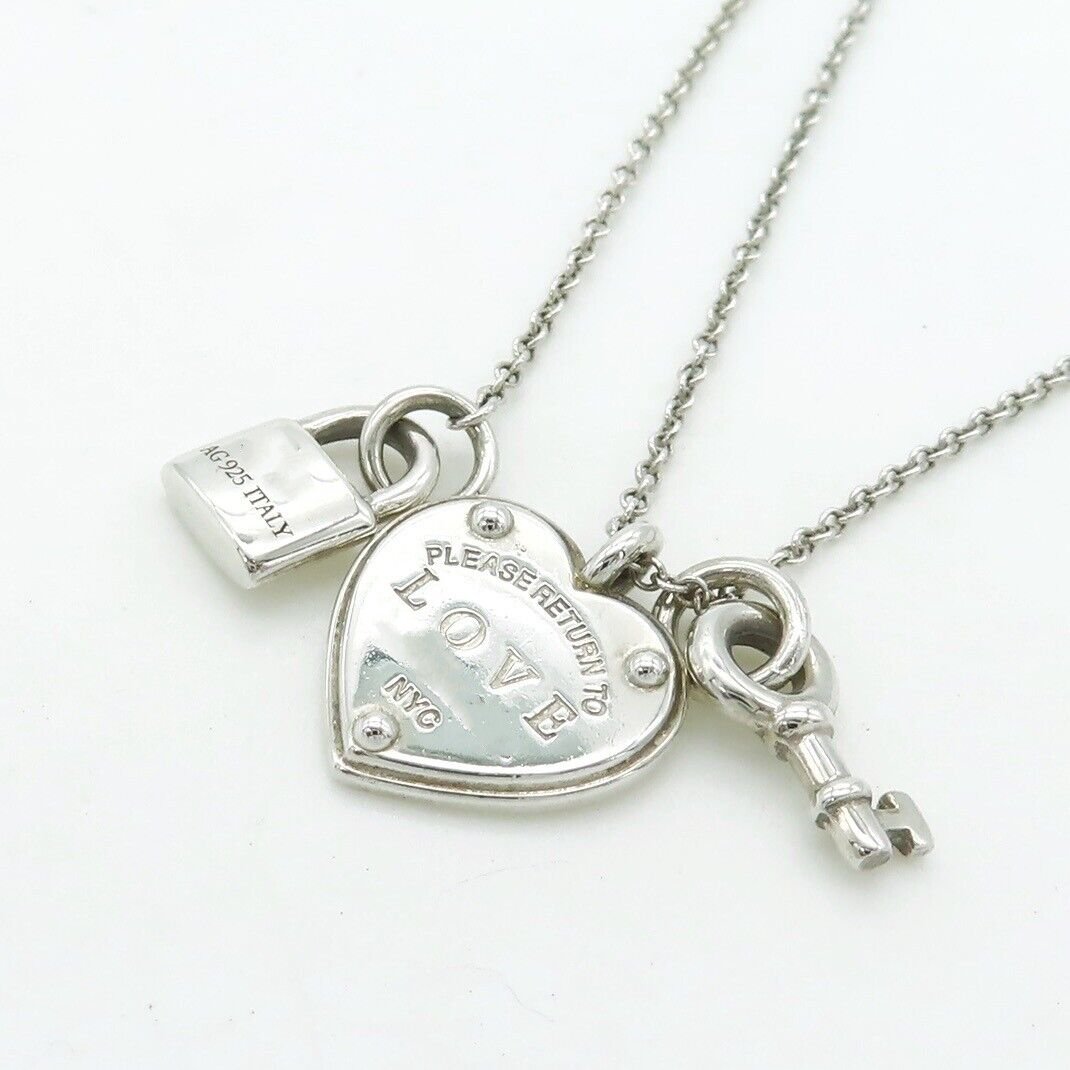 [Hyrra Jewelry]LOVE HEART TAG KEY NECKLACE