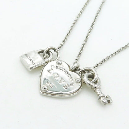 [Hyrra Jewelry]LOVE HEART TAG KEY NECKLACE