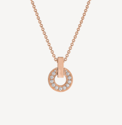 [⭐Hyrra Jewelry]GARI NECKLACE PINK GOLD DIAMOND