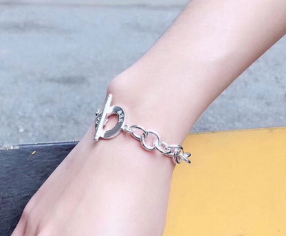 [Hyrra Jewelry]TOGGLE TAG BRACELET SILVER