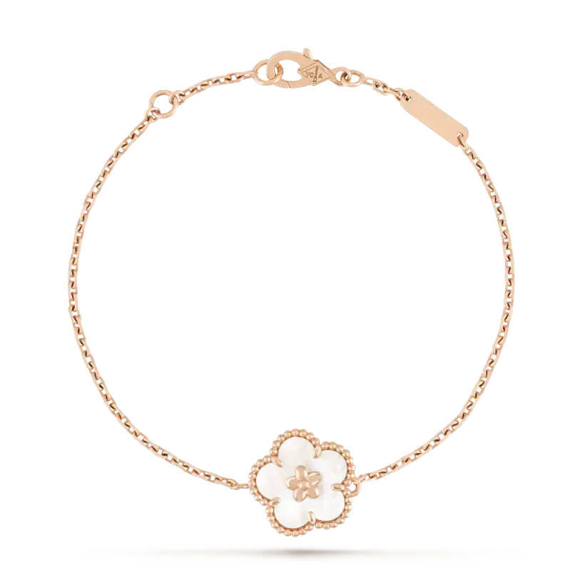 [⭐Hyrra Jewelry]LUCKY WHITE MOP PLUM BLOSSOM  BRACELET