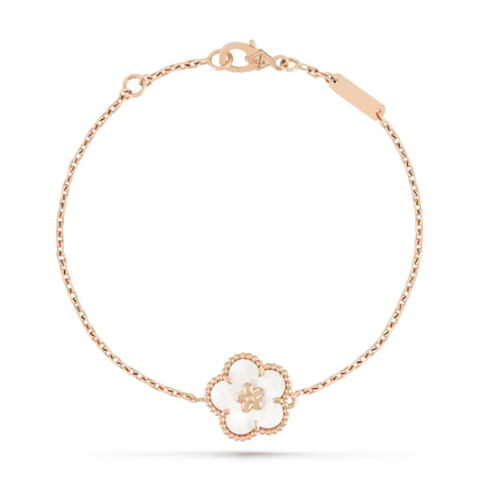 [⭐Hyrra Jewelry]LUCKY WHITE MOP PLUM BLOSSOM  BRACELET