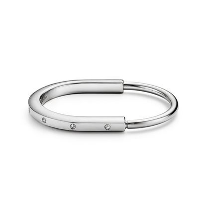 [Hyrra Jewelry]LOCK BRACELET 8 DIAMOND