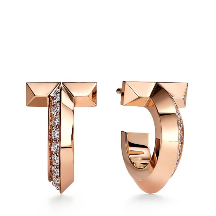 [Hyrra Jewelry]T1 HOOP DIAMOND EARRINGS