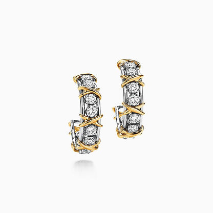 [Hyrra Jewelry]SCHLUMBERGER GOLD DIAMOND EARRINGS