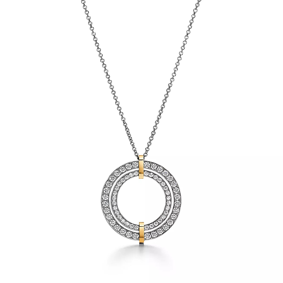 [Hyrra Jewelry]EDGE DIAMOND GOLD SILVER NECKLACE