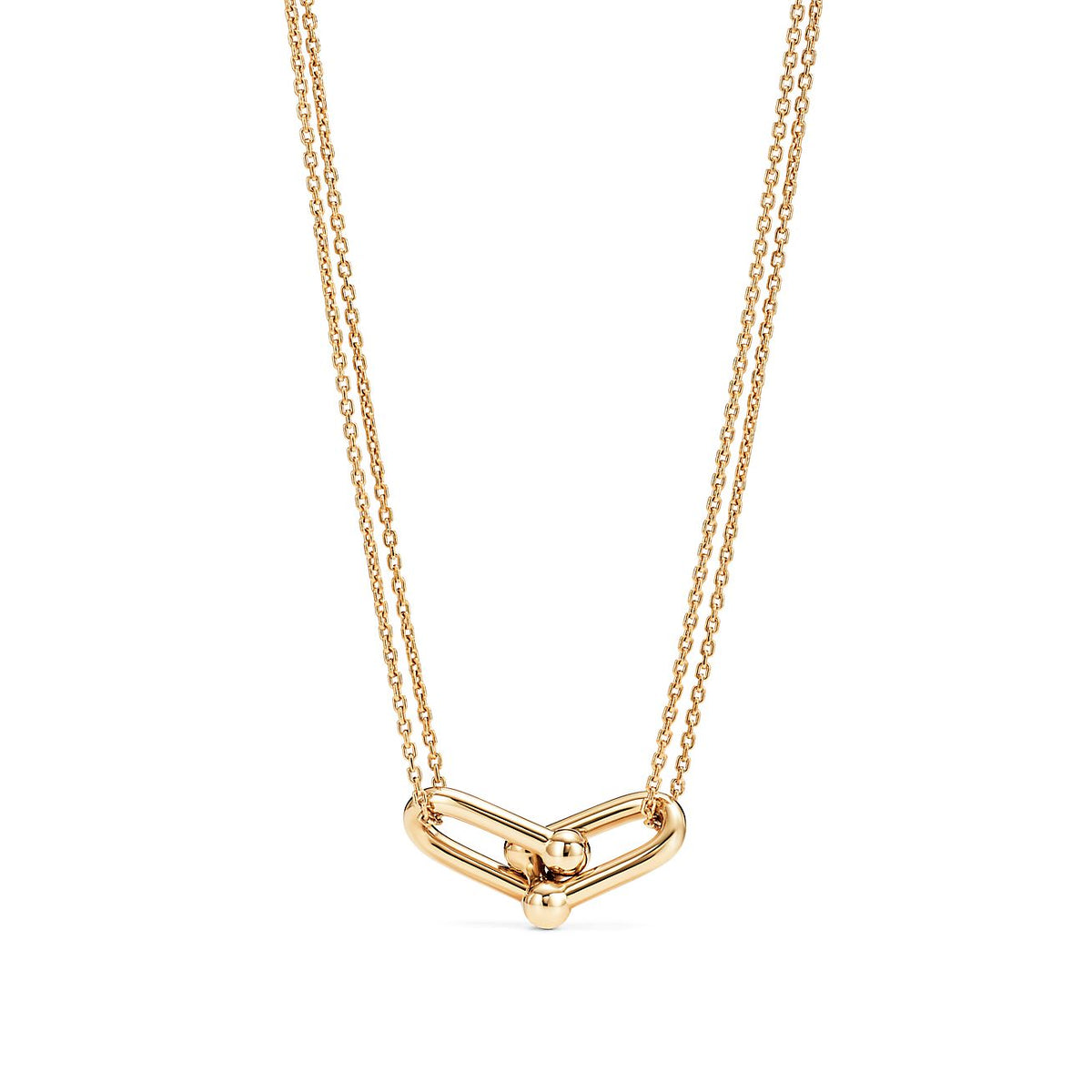 [Hyrra Jewelry]HARDWEAR GOLD DOUBLE LINK NECKLACE