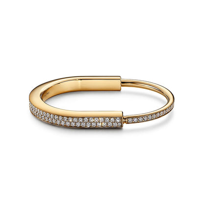 [Hyrra Jewelry]LOCK BRACELET DIAMOND PAVED