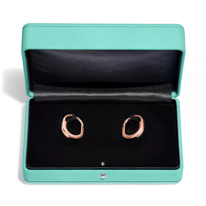 [Hyrra Jewelry]LOCK MEDIUM DIAMNOND EARRINGS