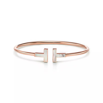 [Hyrra Jewelry]T BRACELET 1.8MM TURQUOISE PINK GOLD