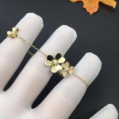 [⭐Hyrra Jewelry]FRIVOLE GOLD 5 FLOWERS BRACELET