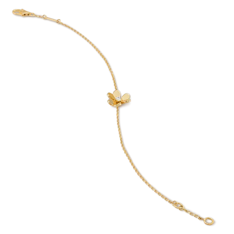 [⭐Hyrra Jewelry]FRIVOLE GOLD FLOWER PINK MALACHITE BRACELET