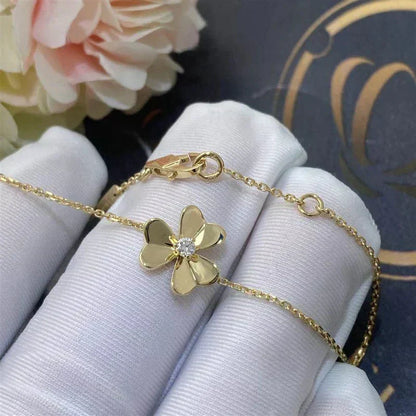 [⭐Hyrra Jewelry]FRIVOLE GOLD FLOWER PINK MALACHITE BRACELET