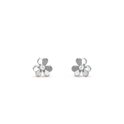 [⭐Hyrra Jewelry]FRIVOLE MINI SILVER FLOWER EARRINGS