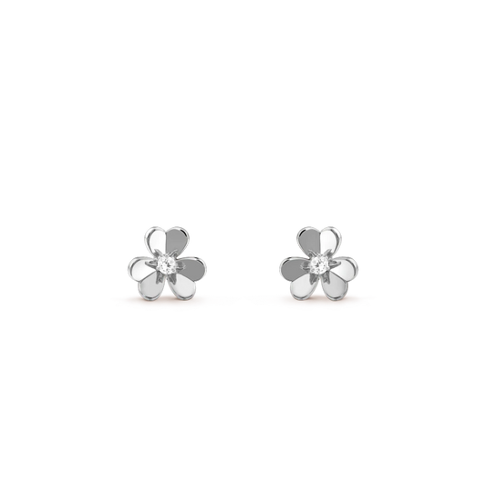 [⭐Hyrra Jewelry]FRIVOLE MINI SILVER FLOWER EARRINGS