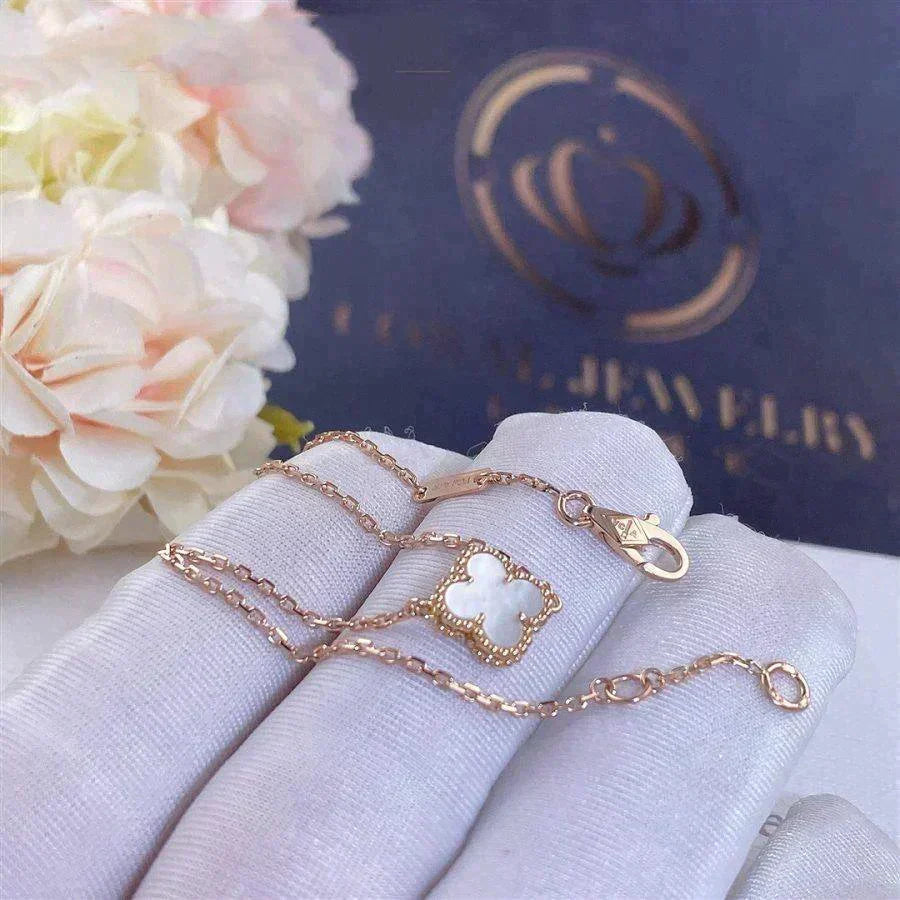 [⭐Hyrra Jewelry]CLOVER WHITE MOP SINGLE FLOWER BRACELET