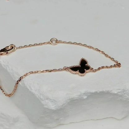 [⭐Hyrra Jewelry]BUTTERFLY ONYX  BUTTERFLY BRACELET