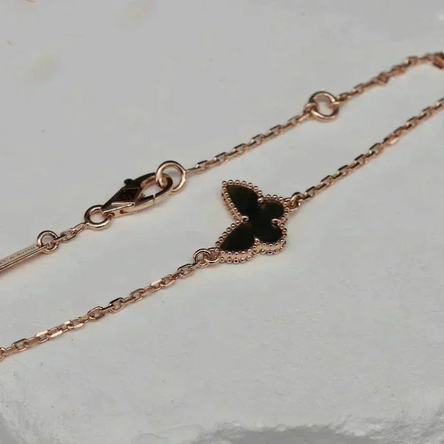 [⭐Hyrra Jewelry]BUTTERFLY ONYX  BUTTERFLY BRACELET