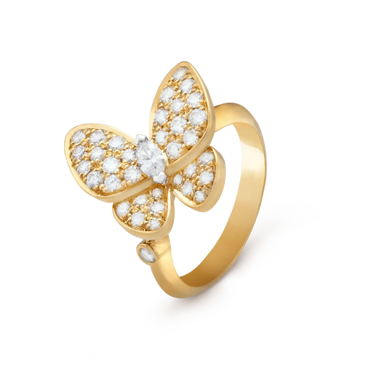 [⭐Hyrra Jewelry]BUTTERFLY DIAMOND RING