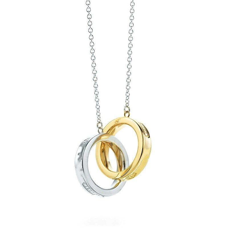 [Hyrra Jewelry]INTERLOCKING CIRCLES PENDANT SMALL NECKLACE