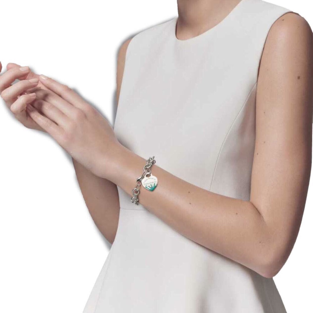 [Hyrra Jewelry]LOVE HEART RETURN TO TIF SILVER BRACELET