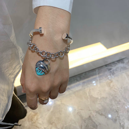 [Hyrra Jewelry]LOVE HEART RETURN TO TIF SILVER BRACELET
