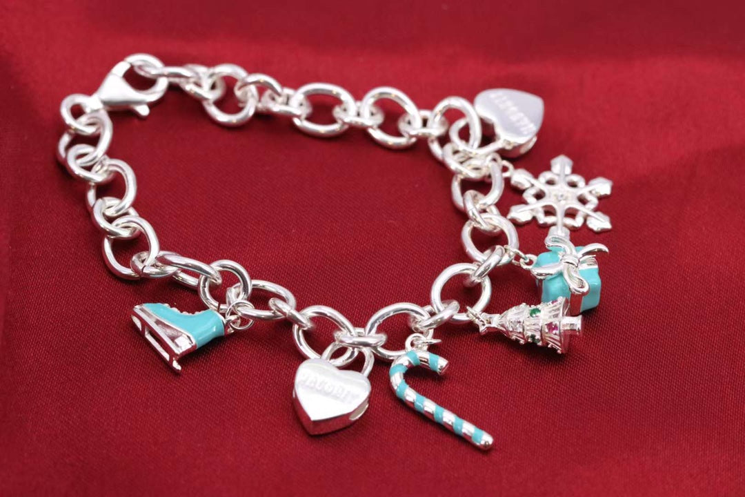 [Hyrra Jewelry]CHRISTMAS SILVER BRACELET