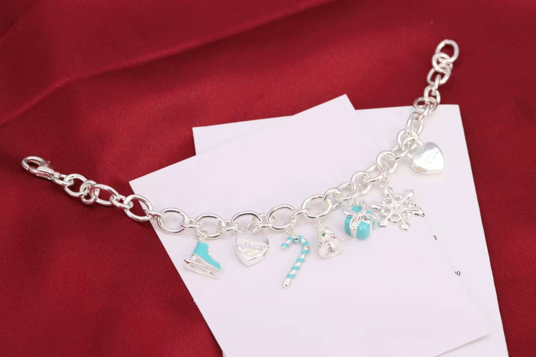 [Hyrra Jewelry]CHRISTMAS SILVER BRACELET