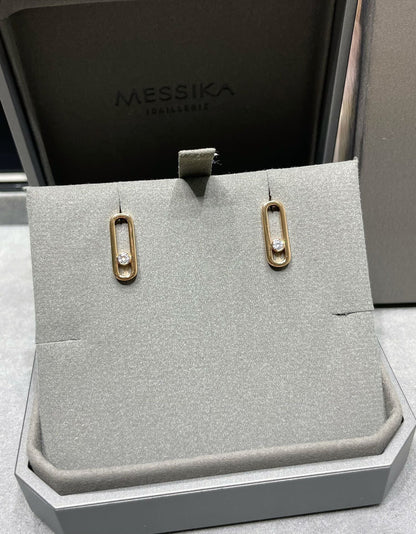 [⭐Hyrra Jewelry]MOVE UNO SMALL 1 DIAMOND EARRINGS