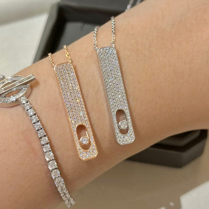 [⭐Hyrra Jewelry]MY FIRST DIAMOND PAVED NECKLACE