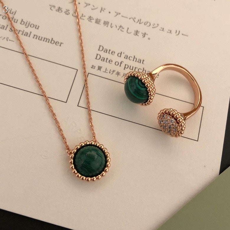 [⭐Hyrra Jewelry]PERLEE COULEURS DIAMOND ROSE GOLD BETWEEN THE FINGER RING