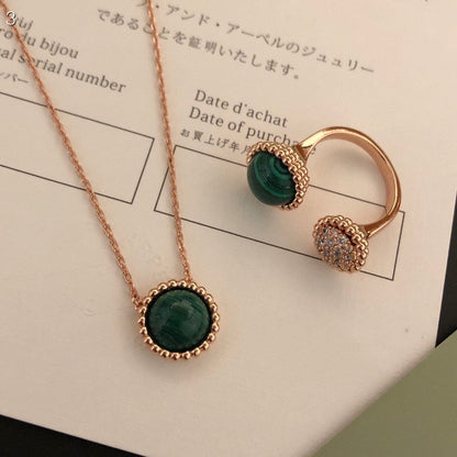 [⭐Hyrra Jewelry]PERLEE COULEURS DIAMOND ROSE GOLD BETWEEN THE FINGER RING
