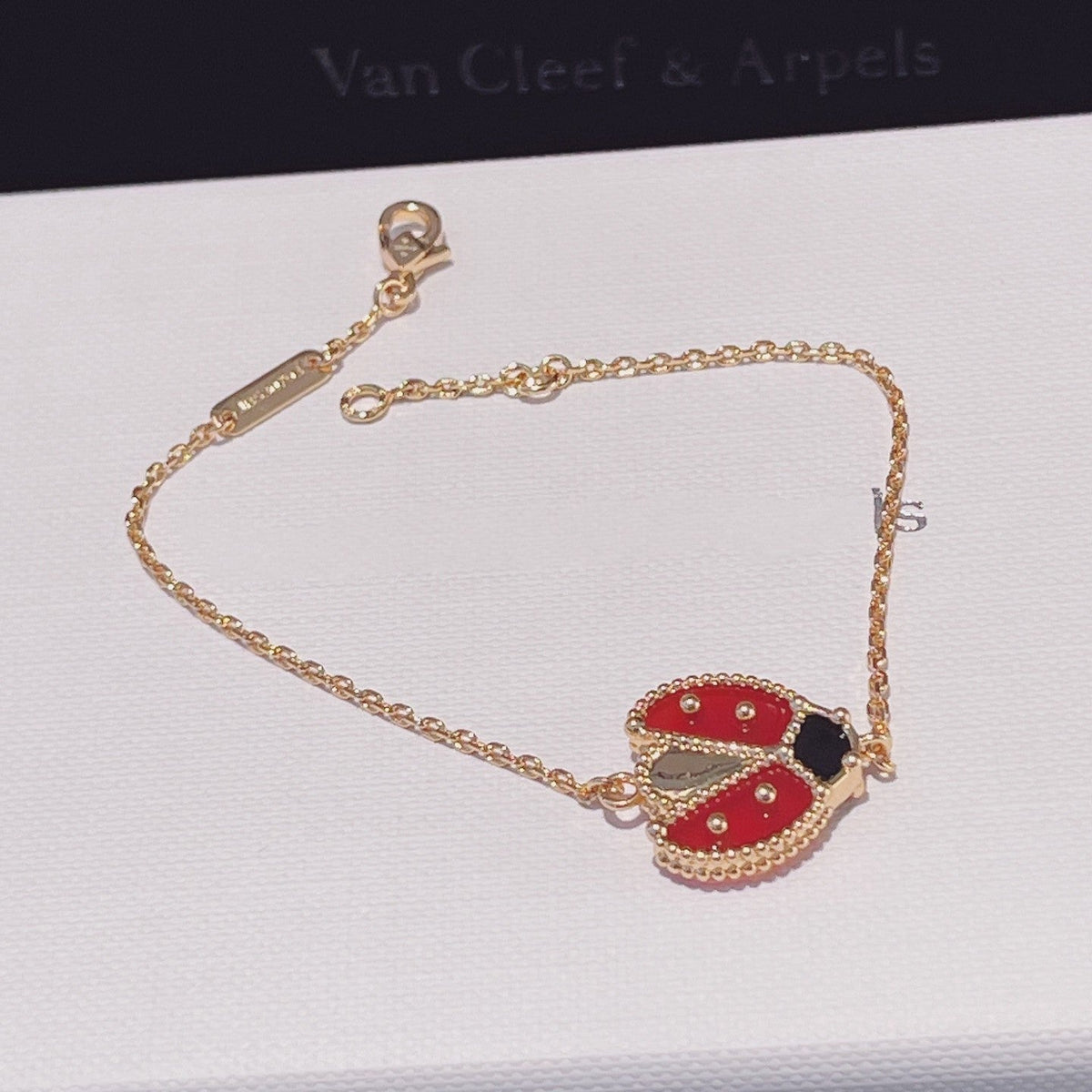 [⭐Hyrra Jewelry]LUCKY SPRING 1 MOTIF PINK GOLD BRACELET