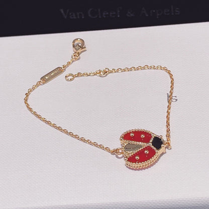 [⭐Hyrra Jewelry]LUCKY SPRING 1 MOTIF PINK GOLD BRACELET