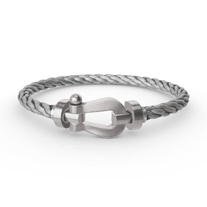 [⭐Hyrra Jewelry]FORCE LARGE HORSESHOE NO DIAMOND BRACELET SILVER