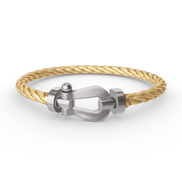 [⭐Hyrra Jewelry]FORCE LARGE HORSESHOE NO DIAMOND BRACELET SILVER