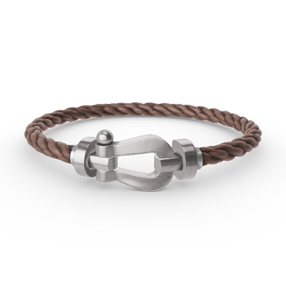 [⭐Hyrra Jewelry]FORCE LARGE HORSESHOE NO DIAMOND BRACELET SILVER
