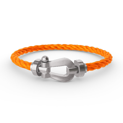 [⭐Hyrra Jewelry]FORCE LARGE HORSESHOE NO DIAMOND BRACELET SILVER