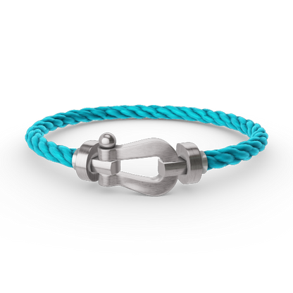 [⭐Hyrra Jewelry]FORCE LARGE HORSESHOE NO DIAMOND BRACELET SILVER
