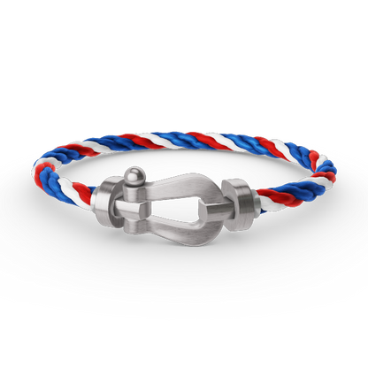 [⭐Hyrra Jewelry]FORCE LARGE HORSESHOE NO DIAMOND BRACELET SILVER