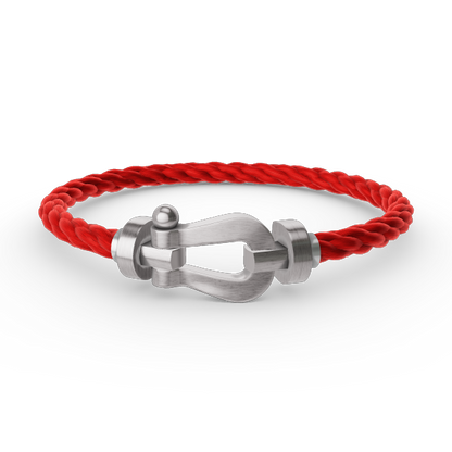 [⭐Hyrra Jewelry]FORCE LARGE HORSESHOE NO DIAMOND BRACELET SILVER