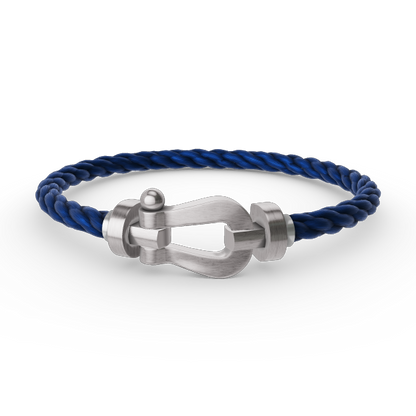 [⭐Hyrra Jewelry]FORCE LARGE HORSESHOE NO DIAMOND BRACELET SILVER